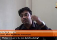 What do we mean by the term digital marketing? (Business Head – Bright Brain Technologies)