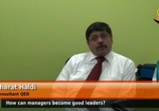 How can managers become good leaders? (Consultant, QED)