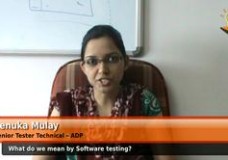 What do we mean by software testing? (Senior Tester Technical – ADP)