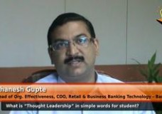 What is “Thought Leadership” in simple words for student? (Head of Org.Effectiveness,COO,Retail & Business Banking Technology – Barclays)