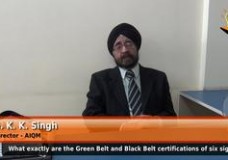 What exactly are the Green Belt and Black Belt certifications of six sigma? (Director – AIQM)