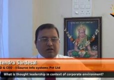 What is the thought leadership in context of corporate environment? (MD & CEO – I-Source Info systems Pvt Ltd)