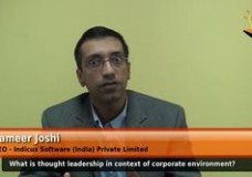 What is thought leadership in context of corporate environment? (CEO – Indicus Software (India) Private Limited)